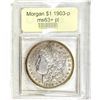 Image 1 : 1903 Morgan Silver Dollar USCG MS63+