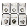 Image 1 : [6] 1960-1963 Washington Silver Quarter NGC PF