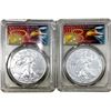 Image 1 : [2] 2019 Silver Eagle PCGS MS70