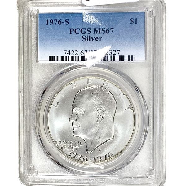1976-S Eisenhower Dollar PCGS MS67 Silver