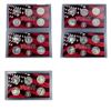 Image 1 : 5 Silver Proof Sets 1999-2002 and 2003