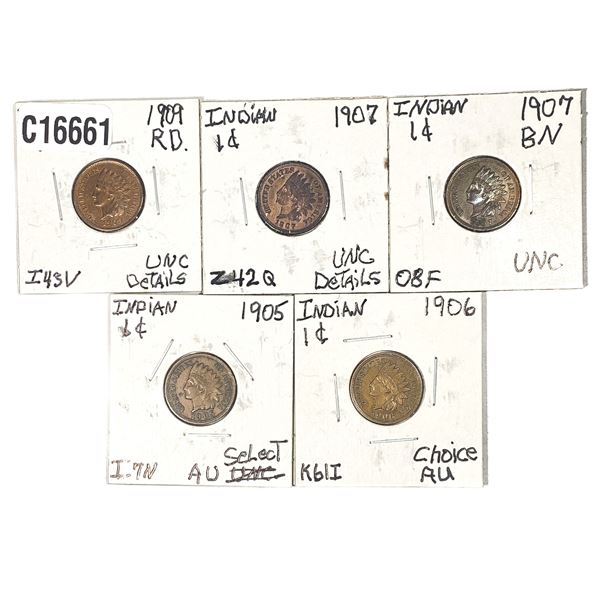 [5] 1905-1909 Indian Head Cents