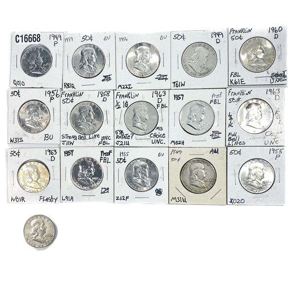 [16] Franklin Half Dollar Lot