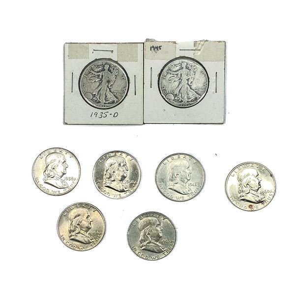 [8] Silver Half Dollar Lot