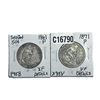 Image 1 : [2 Coins] 1861-1871 Seated Liberty Half Dollar
