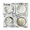 Image 1 : [4 Coins]1879-1903 Morgan Silver Dollar