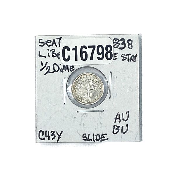 1838 Seated Liberty Half Dime
