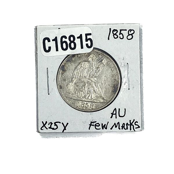 1858 Seated Liberty Half Dollar