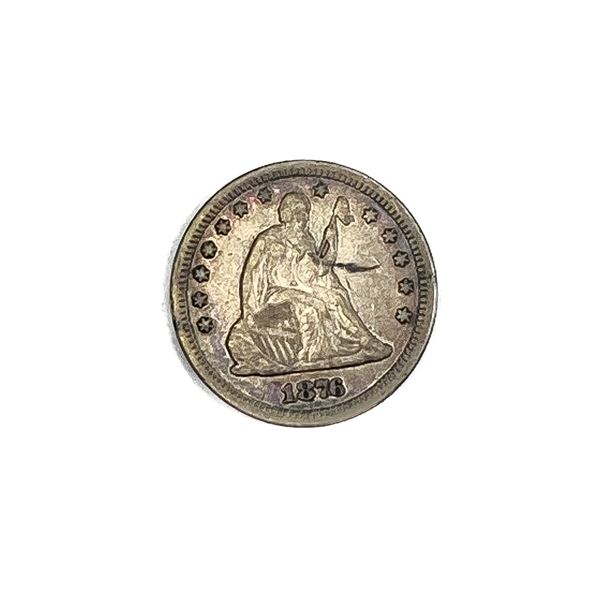 1876-CC Seated Liberty Quarter