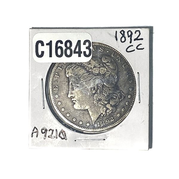 1892-CC Morgan Silver Dollar