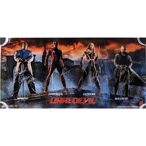 Daredevil cast signed movie insert poster