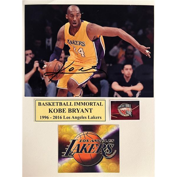 Kobe Bryant signed photo