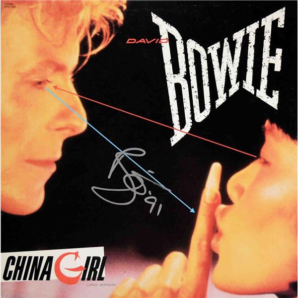 David Bowie China Girl signed album