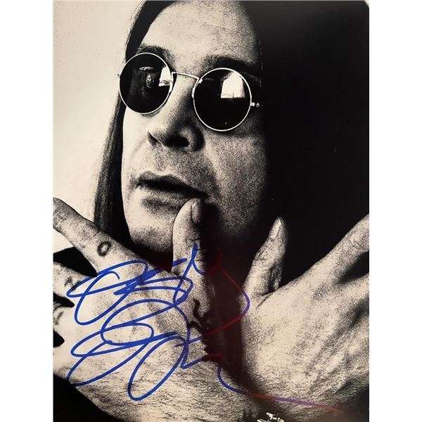 Ozzy Osbourne signed photo