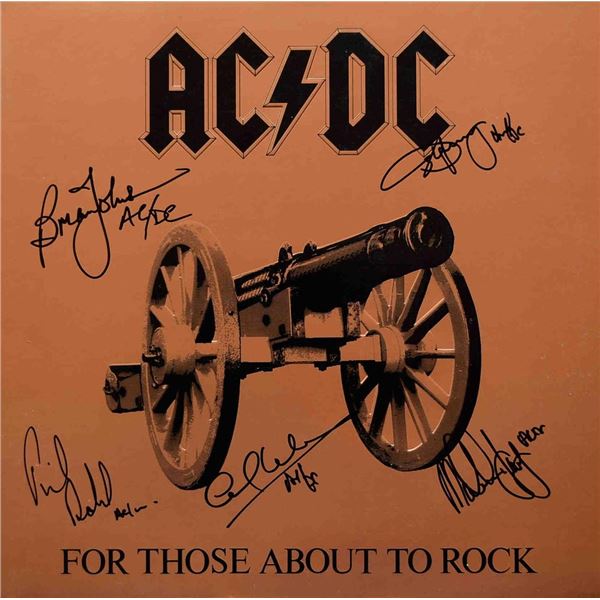 AC/DC For Those About To Rock signed album
