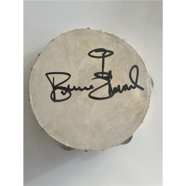 Bruce Channel signed tambourine