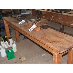 4 BLOCK PLANES AND 2 MTR WOOD BENCH