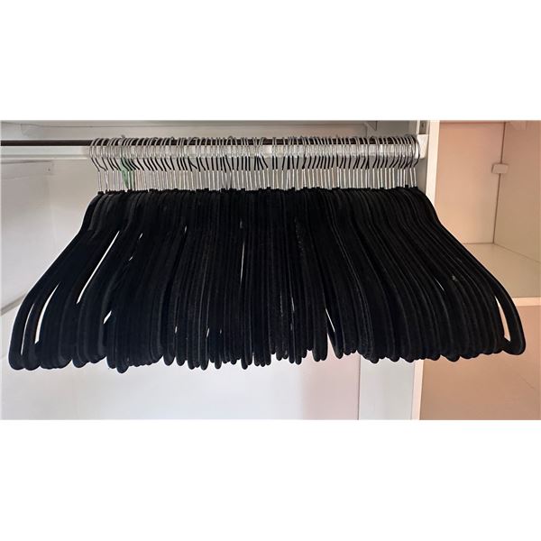 Black Fabric Clothes Hangers