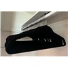 Image 3 : Black Fabric Clothes Hangers
