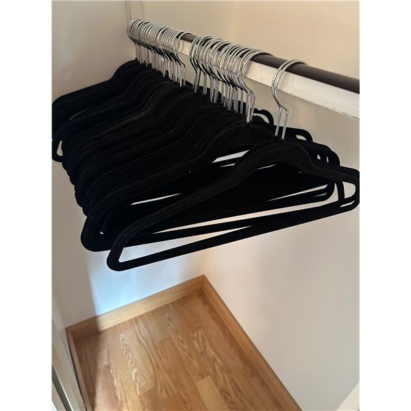 Black Fabric Clothes Hangers