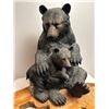 Image 2 : Bear statue on wood base