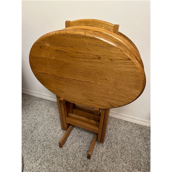 Folding TV Trays with Stand (4)