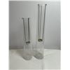 Image 1 : Bowring Glass vase and t-light candle holders (2)