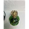 Image 3 : Vintage Green Oil Lamp