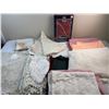 Image 1 : Assortment of Linens & Doilies