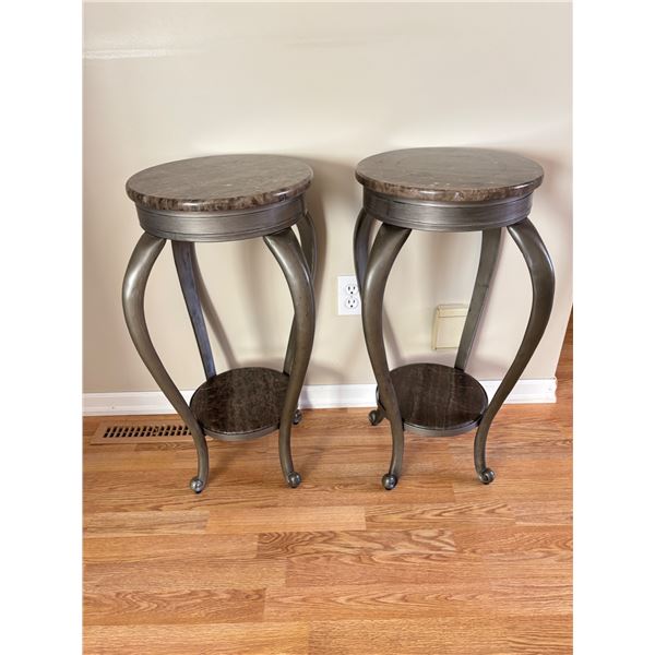 Stone Top Side Tables