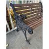 Image 2 : Cast Iron and Wood Bench