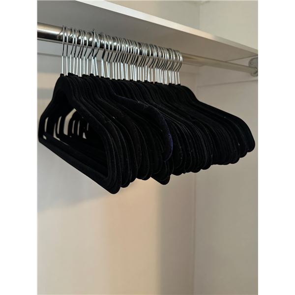 Black Felt Clothes Hangers