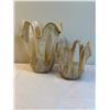 Image 1 : Vintage Polish Art Glass Vases