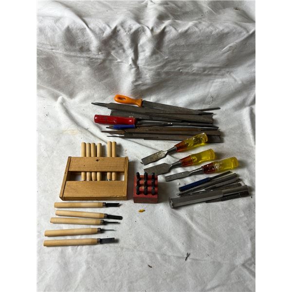 Assorted Files & Chisels