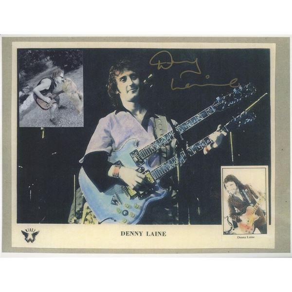 The Moody Blues Denny Laine signed photo
