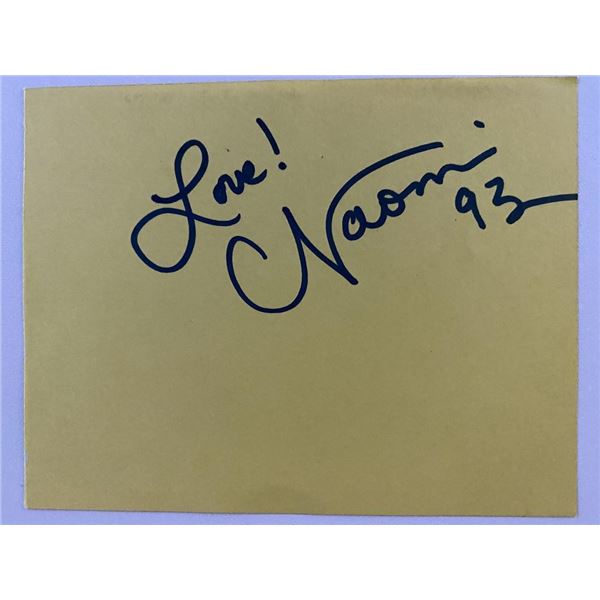 Country Singer Naomi Judd original signature