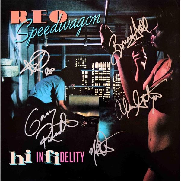 REO Speedwagon High Infidelity signed album