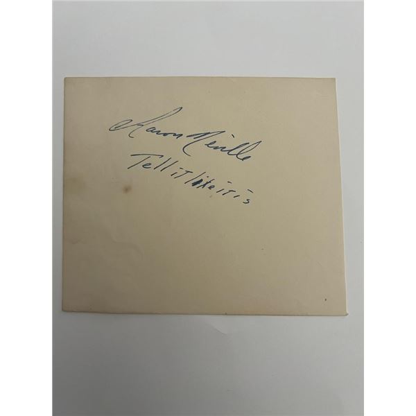 Aaron Neville original signature