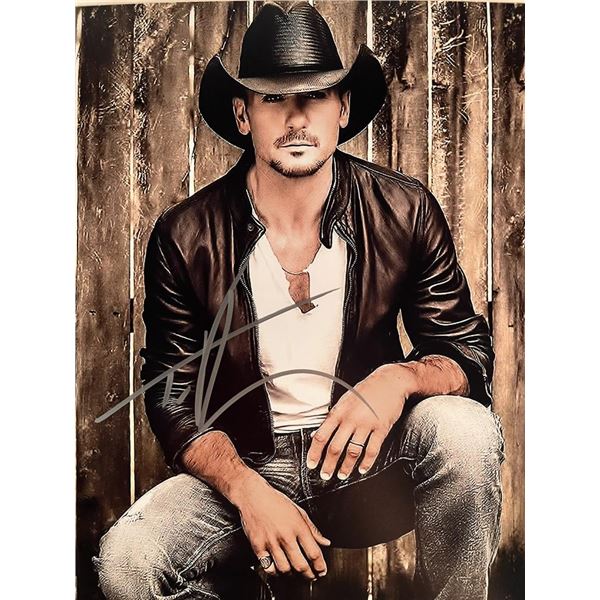 Tim McGraw signed photo
