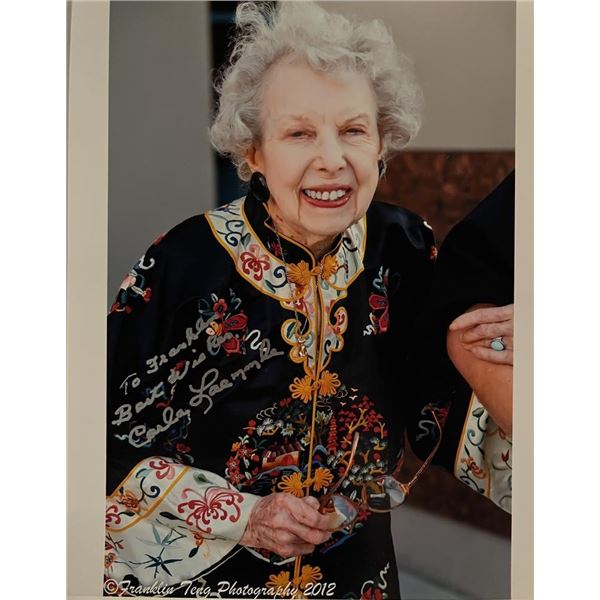 Carla Laemmle signed photo