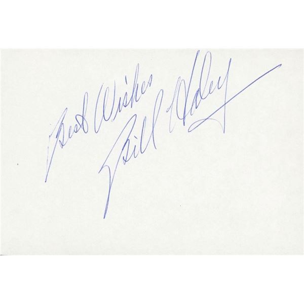 Bill Haley signature cut. GFA Authenticated