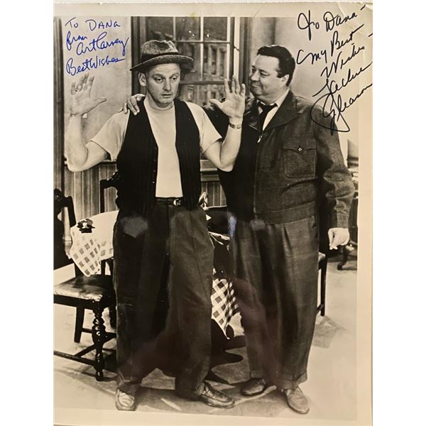 The Honeymooners Art Carney and Jackie Gleason signed photo