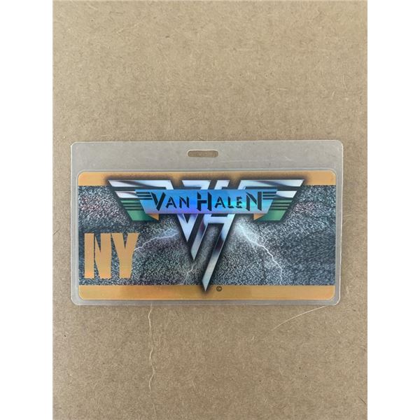 Van Halen NY backstage pass