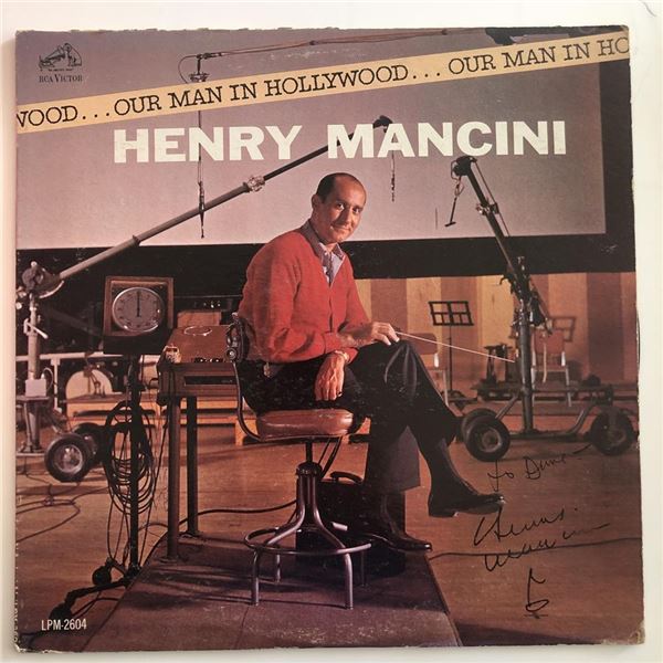 Henry Mancini Our Man In Hollywood signed album