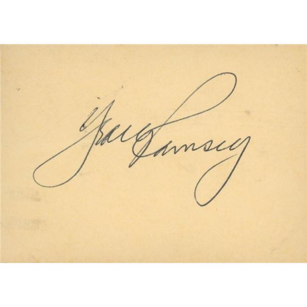 NFL Great Jack Ramsay original signature