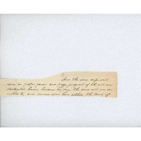 Abraham Lincoln historical cut. GFA Authenticated
