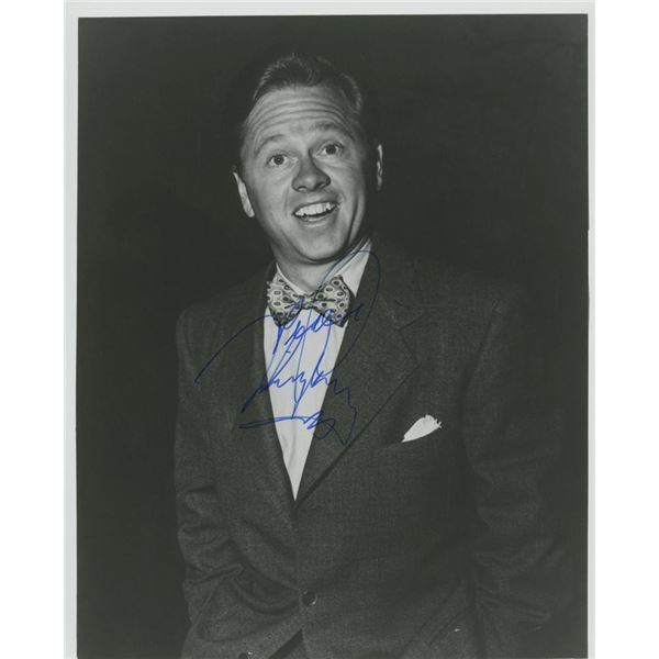 Mickey Rooney signed photo. GFA Authenticated