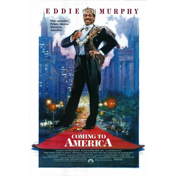 Coming to America 1988 original vintage one sheet poster