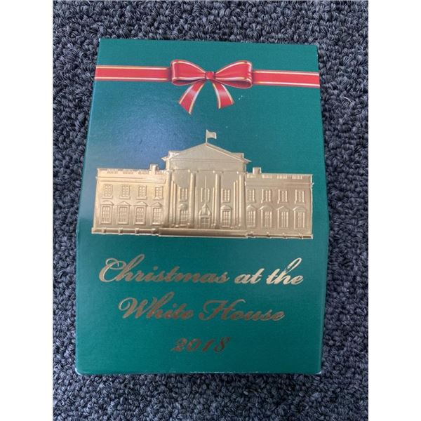 Donald Trump facsimile signed 2018 holiday chocolate box