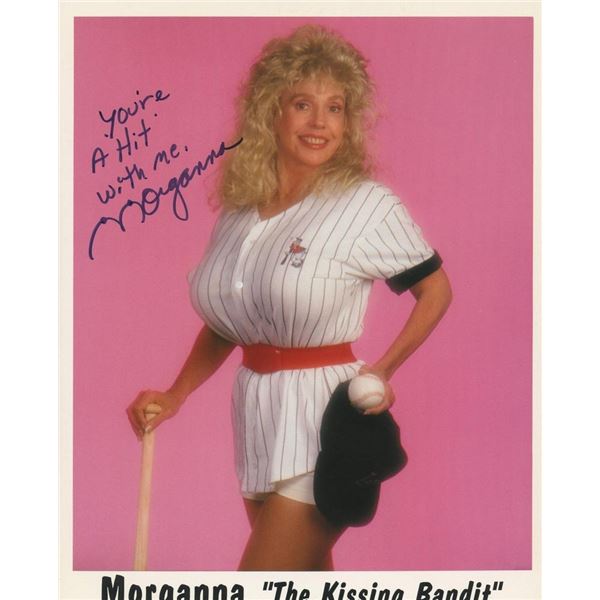 Morganna "The Kissing Bandit" signed photo